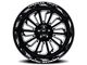 American Truxx Butcher Gloss Black Milled 6-Lug Wheel; 20x12; -25mm Offset (07-13 Silverado 1500)