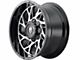 American Truxx Destiny Gloss Black Machined 6-Lug Wheel; 20x10; -24mm Offset (07-13 Silverado 1500)