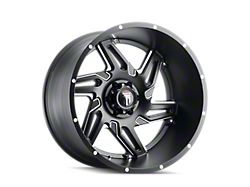 American Truxx Spurs Satin Black Milled 8-Lug Wheel; 24x14; -76mm Offset (11-14 Silverado 2500 HD)