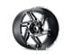 American Truxx Spurs Satin Black Milled 8-Lug Wheel; 24x14; -76mm Offset (11-14 Silverado 2500 HD)