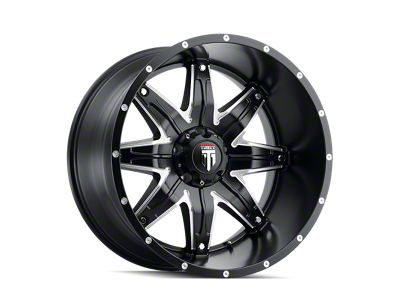 American Truxx Lonestar Satin Black Milled 8-Lug Wheel; 22x12; -44mm Offset (11-16 F-250 Super Duty)