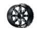 American Truxx Lonestar Satin Black Milled 8-Lug Wheel; 22x12; -44mm Offset (11-16 F-250 Super Duty)