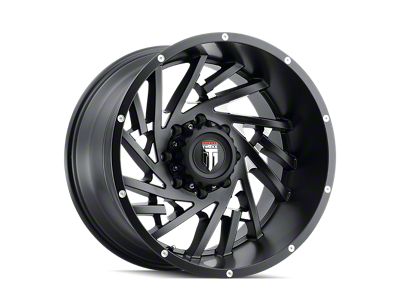 American Truxx Web Satin Black Milled 8-Lug Wheel; 20x12; -44mm Offset (11-16 F-250 Super Duty)