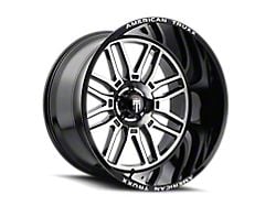 American Truxx Restless Gloss Black Milled 8-Lug Wheel; 24x14; -76mm Offset (11-16 F-350 Super Duty SRW)