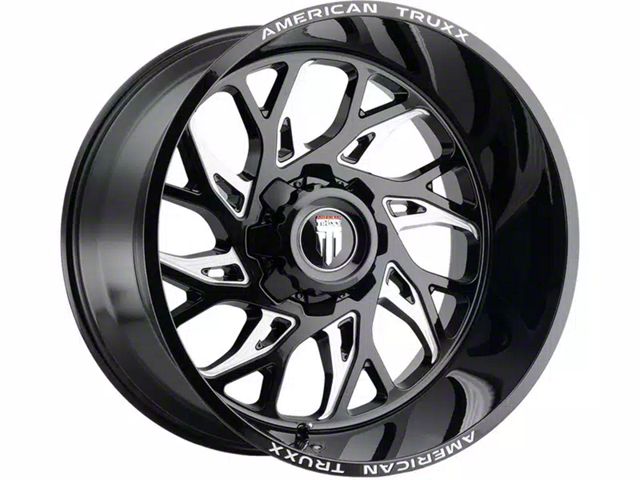 American Truxx Destiny Gloss Black Milled 6-Lug Wheel; 20x9; 0mm Offset (15-20 F-150)