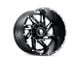 American Truxx Spyder Satin Black Milled 6-Lug Wheel; 22x14; -76mm Offset (15-20 F-150)