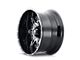 American Truxx Lonestar Gloss Black Machined 8-Lug Wheel; 22x12; -44mm Offset (15-19 Sierra 3500 HD SRW)