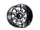 American Truxx Spyder Gloss Black Machined 8-Lug Wheel; 22x14; -76mm Offset (15-19 Silverado 2500 HD)