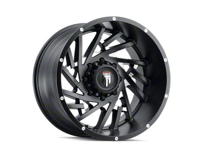 American Truxx Web Satin Black Milled 8-Lug Wheel; 20x12; -44mm Offset (17-22 F-250 Super Duty)