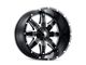 American Truxx Lonestar Satin Black Milled 8-Lug Wheel; 22x12; -44mm Offset (17-22 F-350 Super Duty SRW)