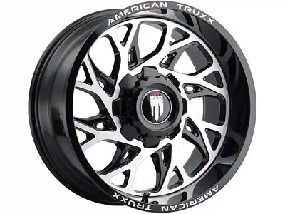 American Truxx Destiny Gloss Black Machined 6-Lug Wheel; 20x12; -44mm Offset (24-25 Ranger)