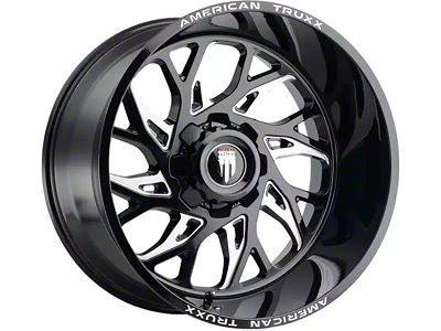 American Truxx Destiny Gloss Black Milled 6-Lug Wheel; 20x9; 0mm Offset (2024 Ranger)