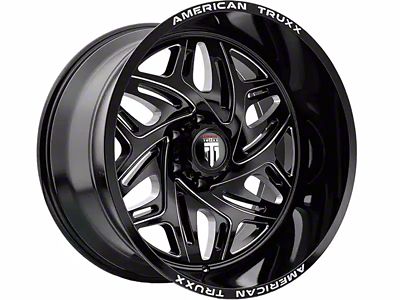 American Truxx Euphoria Gloss Black Milled 6-Lug Wheel; 20x10; -19mm Offset (2024 Ranger)