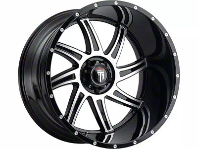 American Truxx Vortex Gloss Black Machined 6-Lug Wheel; 20x10; -24mm Offset (2024 Ranger)