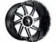 American Truxx Vortex Gloss Black Machined 6-Lug Wheel; 20x10; -24mm Offset (2024 Ranger)