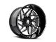 American Truxx Goliath Gloss Black Milled 6-Lug Wheel; 24x14; -76mm Offset (99-06 Sierra 1500)