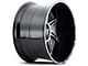 American Truxx Vortex Gloss Black Machined 6-Lug Wheel; 20x10; -24mm Offset (99-06 Sierra 1500)