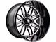 American Truxx Restless Gloss Black Machined 6-Lug Wheel; 20x10; -25mm Offset (99-06 Silverado 1500)