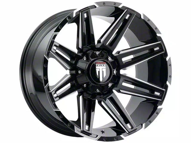 American Truxx Boom Satin Black Milled 6-Lug Wheel; 20x9; -12mm Offset (23-24 Canyon)