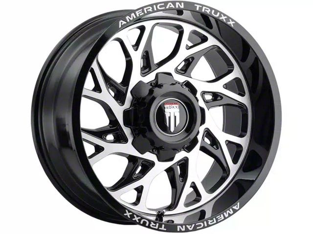 American Truxx Destiny Gloss Black Machined 6-Lug Wheel; 20x10; -24mm Offset (23-24 Canyon)