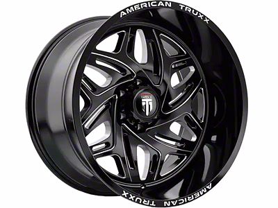 American Truxx Euphoria Gloss Black Milled 6-Lug Wheel; 20x10; -19mm Offset (23-24 Canyon)