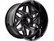 American Truxx Euphoria Gloss Black Milled 6-Lug Wheel; 22x12; -44mm Offset (23-24 Canyon)