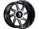 American Truxx Vortex Gloss Black Machined 6-Lug Wheel; 20x10; -24mm Offset (23-24 Canyon)