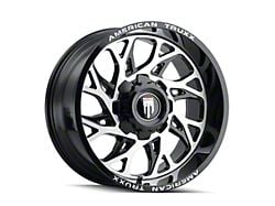 American Truxx Destiny Gloss Black Milled 8-Lug Wheel; 20x9; 0mm Offset (23-24 F-350 Super Duty SRW)