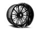 American Truxx Butcher Gloss Black Milled 8-Lug Wheel; 20x12; -25mm Offset (19-24 RAM 2500)