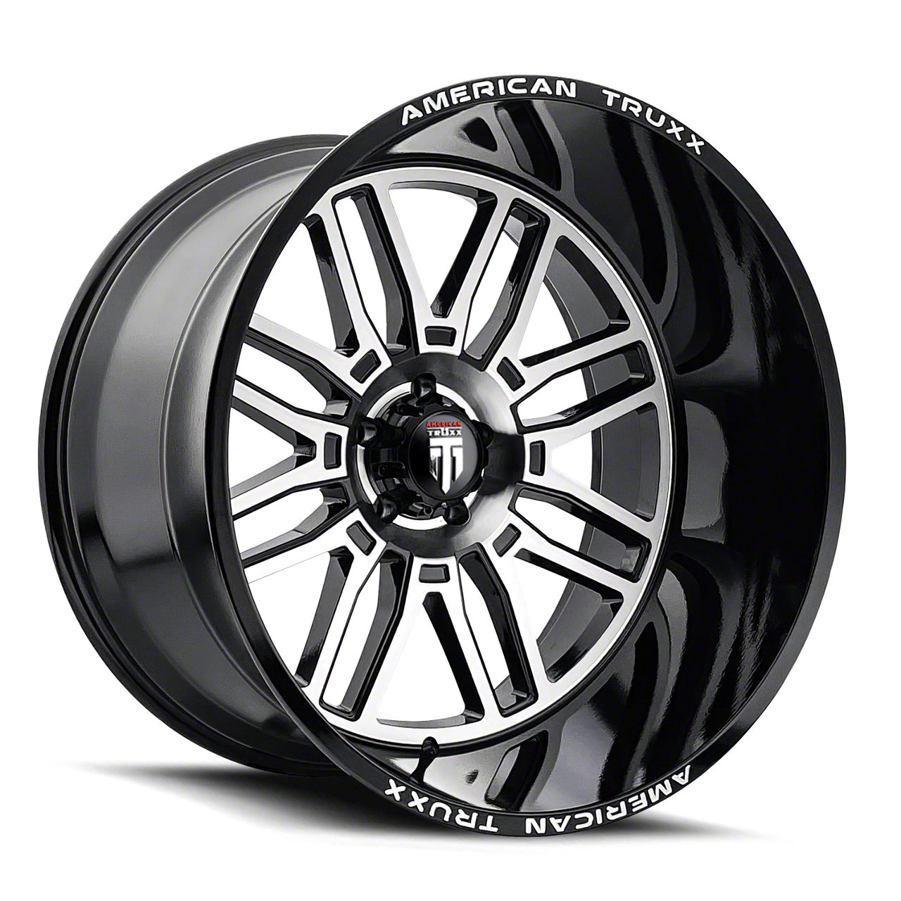 American Truxx RAM 2500 Restless Gloss Black Machined 8-Lug Wheel ...