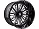 American Truxx Butcher Gloss Black Milled 6-Lug Wheel; 20x10; -24mm Offset (19-24 Sierra 1500)