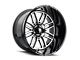 American Truxx Restless Gloss Black Machined 8-Lug Wheel; 20x10; -25mm Offset (07-10 Sierra 2500 HD)