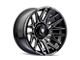 American Truxx Evolution Gloss Black Milled 8-Lug Wheel; 22x12; -44mm Offset (07-10 Sierra 3500 HD SRW)