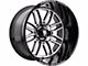 American Truxx Restless Gloss Black Machined 6-Lug Wheel; 20x10; -25mm Offset (19-24 Silverado 1500)