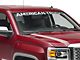 SEC10 AmericanTrucks Windshield Banner; Frosted (07-24 Sierra 1500)