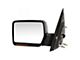 Replacement Manual Mirror; Driver Side; Textured Black (04-11 F-150)