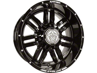 Anthem Off-Road Equalizer Gloss Black 8-Lug Wheel; 18x10; -24mm Offset (01-06 Sierra 2500 HD)