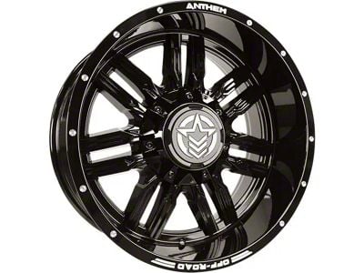 Anthem Off-Road Equalizer Gloss Black 8-Lug Wheel; 18x9; 0mm Offset (01-06 Sierra 2500 HD)