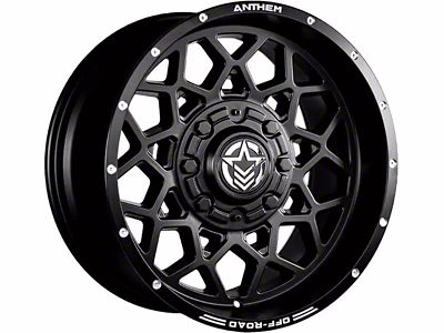 Anthem Off-Road Avenger Satin Black 8-Lug Wheel; 20x12; -44mm Offset (01-06 Sierra 3500 HD SRW)