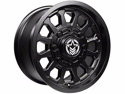 Anthem Off-Road Intimidator Satin Black 8-Lug Wheel; 18x9; 18mm Offset (01-06 Sierra 3500 HD SRW)