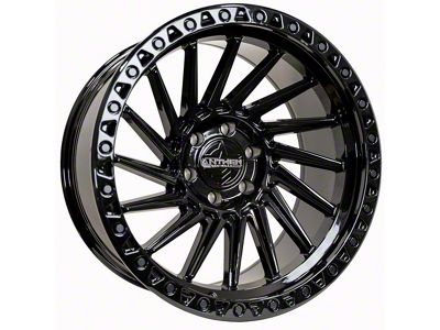 Anthem Off-Road Turbine Gloss Black 8-Lug Wheel; 20x10; -24mm Offset (01-06 Silverado 3500 HD SRW)