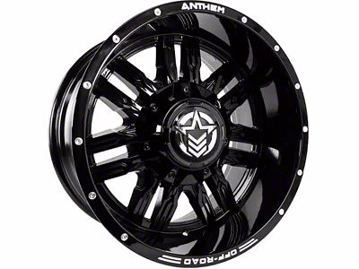 Anthem Off-Road Equalizer Gloss Black 8-Lug Wheel; 20x10; -24mm Offset (03-09 RAM 3500 SRW)