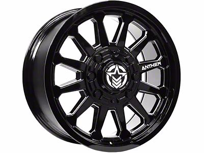 Anthem Off-Road Intimidator Gloss Black Milled 8-Lug Wheel; 17x9; 0mm Offset (03-09 RAM 3500 SRW)