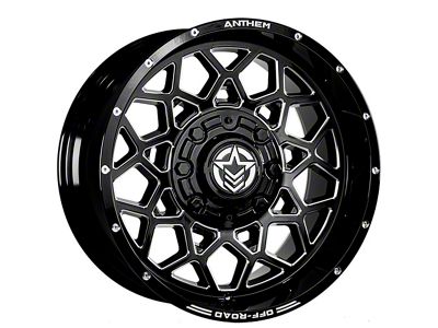 Anthem Off-Road Avenger Gloss Black Milled 6-Lug Wheel; 20x10; -18mm Offset (04-08 F-150)