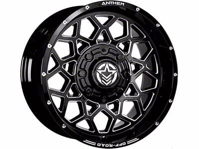 Anthem Off-Road Avenger Gloss Black Milled 6-Lug Wheel; 18x9; 18mm Offset (07-13 Sierra 1500)