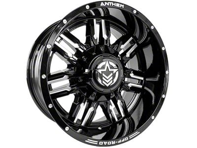 Anthem Off-Road Equalizer Gloss Black Milled 6-Lug Wheel; 18x10; -24mm Offset (07-13 Sierra 1500)