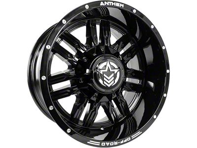 Anthem Off-Road Equalizer Gloss Black 6-Lug Wheel; 18x10; -24mm Offset (07-13 Sierra 1500)