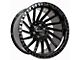 Anthem Off-Road Turbine Gloss Black 6-Lug Wheel; 22x12; -24mm Offset (07-13 Sierra 1500)