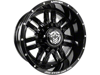 Anthem Off-Road Equalizer Gloss Black 8-Lug Wheel; 18x9; 0mm Offset (11-14 Sierra 2500 HD)