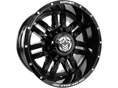 Anthem Off-Road Equalizer Gloss Black 8-Lug Wheel; 20x10; -24mm Offset (11-14 Sierra 2500 HD)